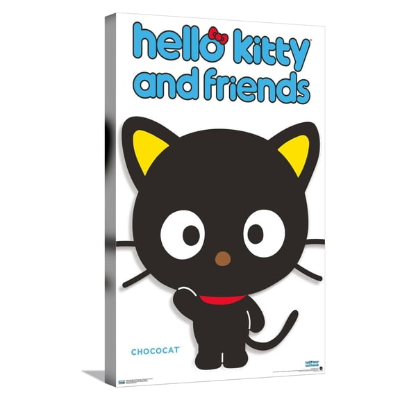 Hello Kitty and Friends: Hello - Chococat Feature Series Canvas Wall Poster, 14.725" x 22.375"