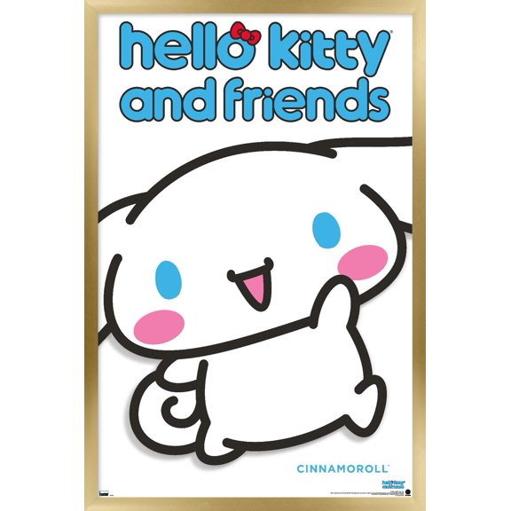 Hello Kitty and Friends: Hello - Cinnamoroll Feature Series Wall Poster, 22.375" x 34" Framed