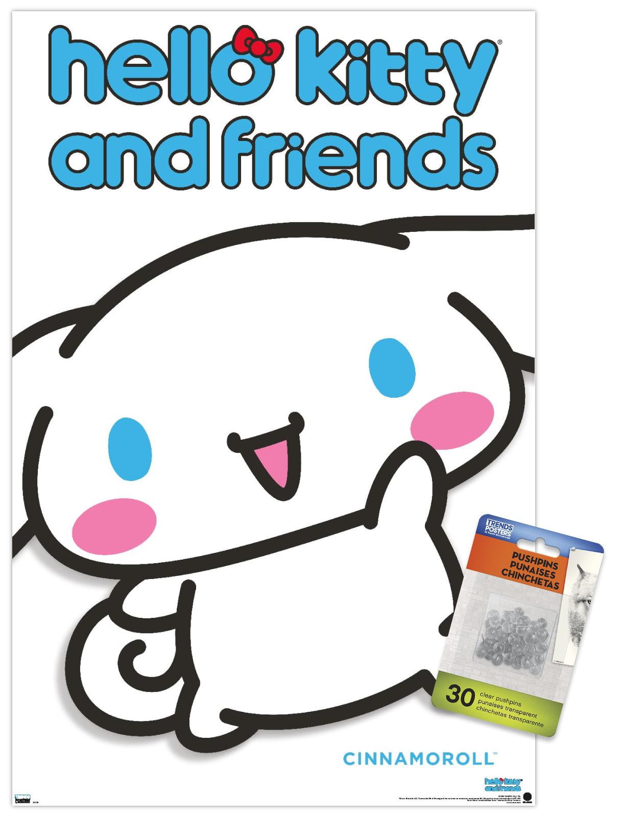 PUSH PIN×KOKKA 生地 hello my friend ! Hello-Kitty-and-Friends-Hello-