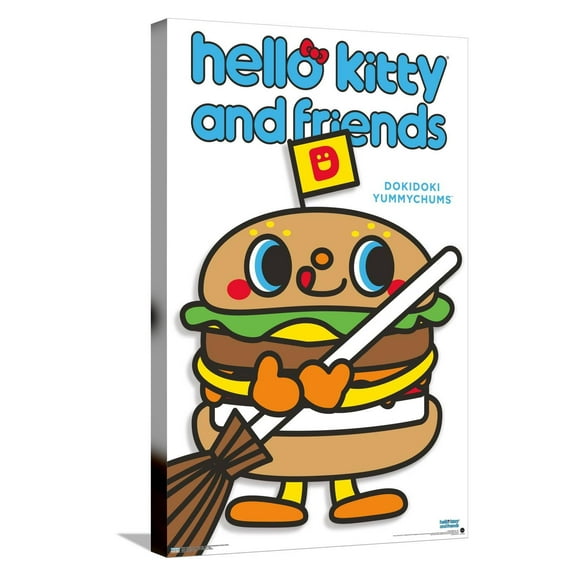 Hello Kitty and Friends: Hello - Dokidoki Yummychums Feature Series Canvas Wall Poster, 14.725" x 22.375"