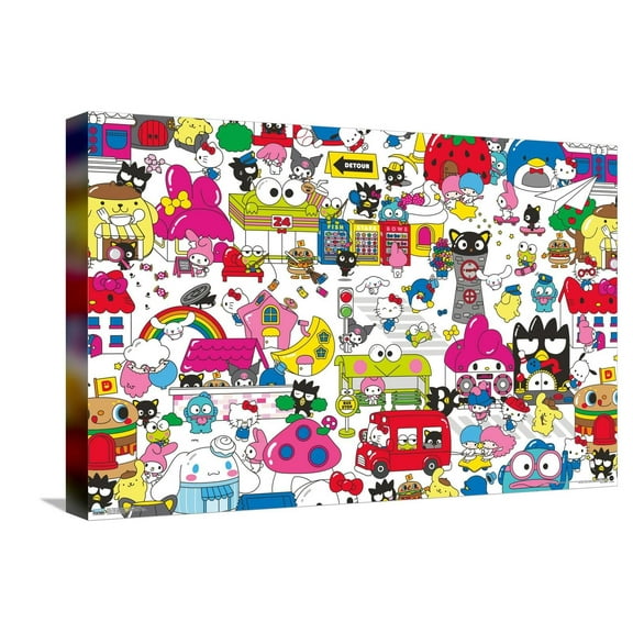 Hello Kitty and Friends: Hello - Group Canvas Wall Poster, 14.725" x 22.375"