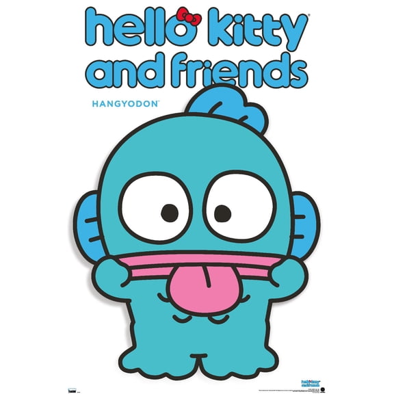 Hello Kitty and Friends: Hello - Hangyodon Feature Series Wall Poster, 14.725" x 22.375"