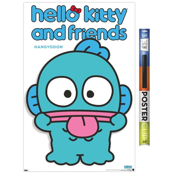 Hello Kitty and Friends: Hello - Hangyodon Feature Series Wall Poster, 22.375" x 34"