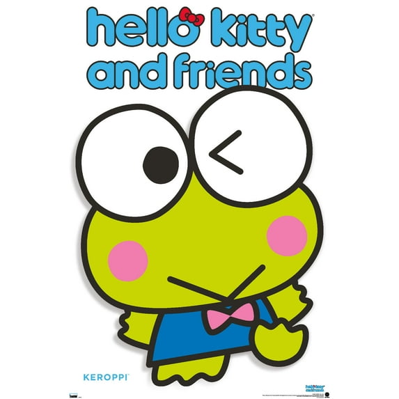 Hello Kitty and Friends: Hello - Keroppi Feature Series Wall Poster, 14.725" x 22.375"