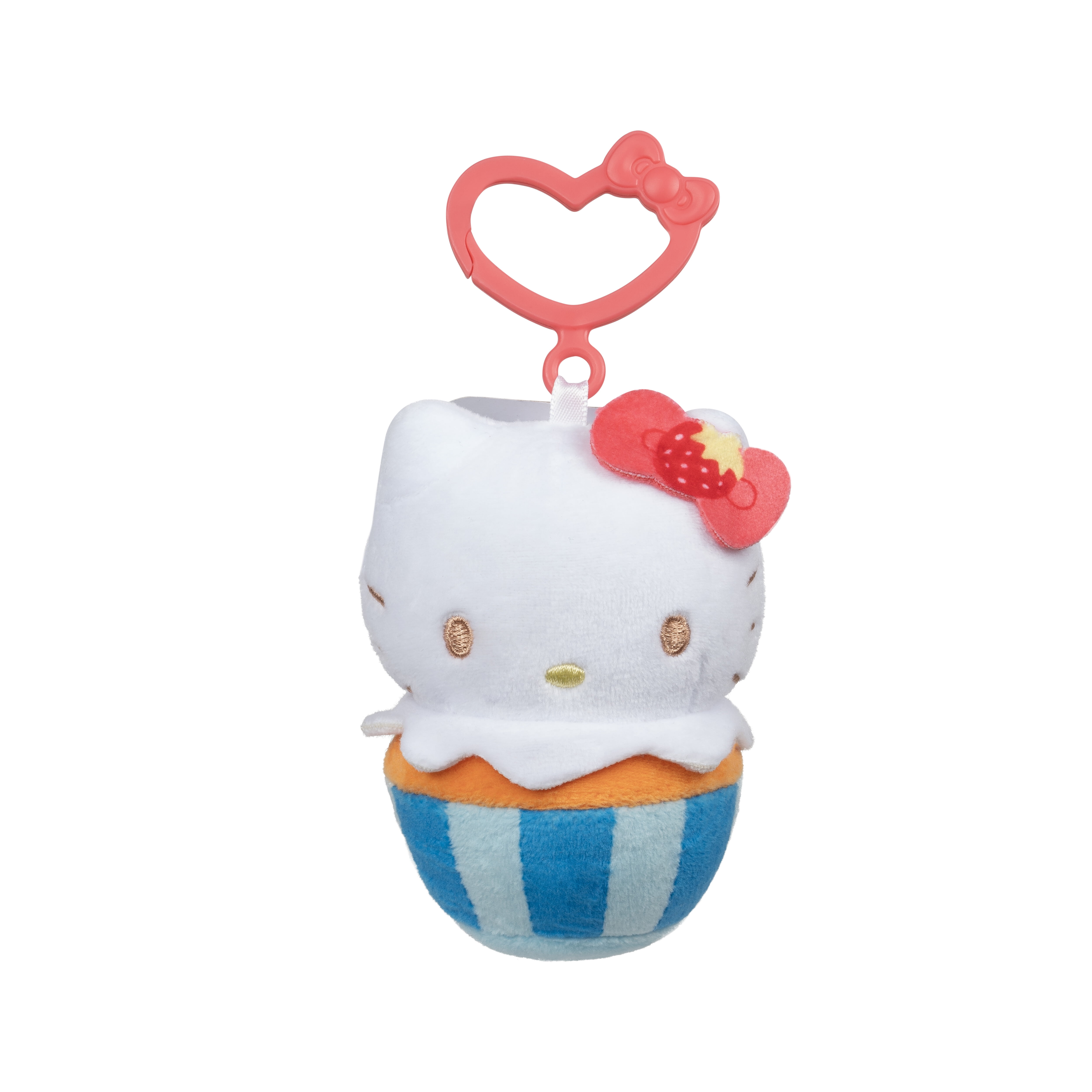 Hello Kitty and Friends, Hello Kitty 4 inch Clip-On - Cupcake Themed Child's Plush