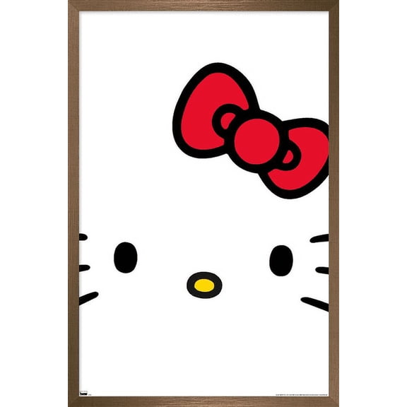 Hello Kitty and Friends - Hello Kitty Close-Up Wall Poster, 14.725" x 22.375" Framed