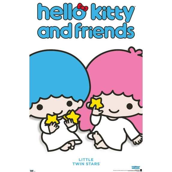 Hello Kitty and Friends: Hello - Little Twin Stars Feature Series Wall Poster, 22.375" x 34"