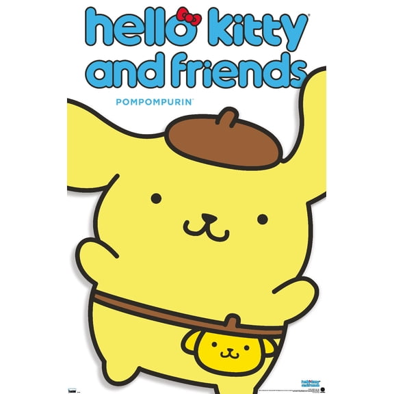 Hello Kitty and Friends: Hello - Pompompurin Feature Series Wall Poster, 14.725" x 22.375"