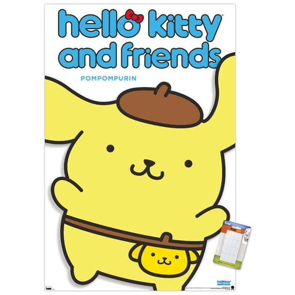Hello Kitty and Friends: Hello - Pompompurin Feature Series Wall Poster, 14.725" x 22.375"