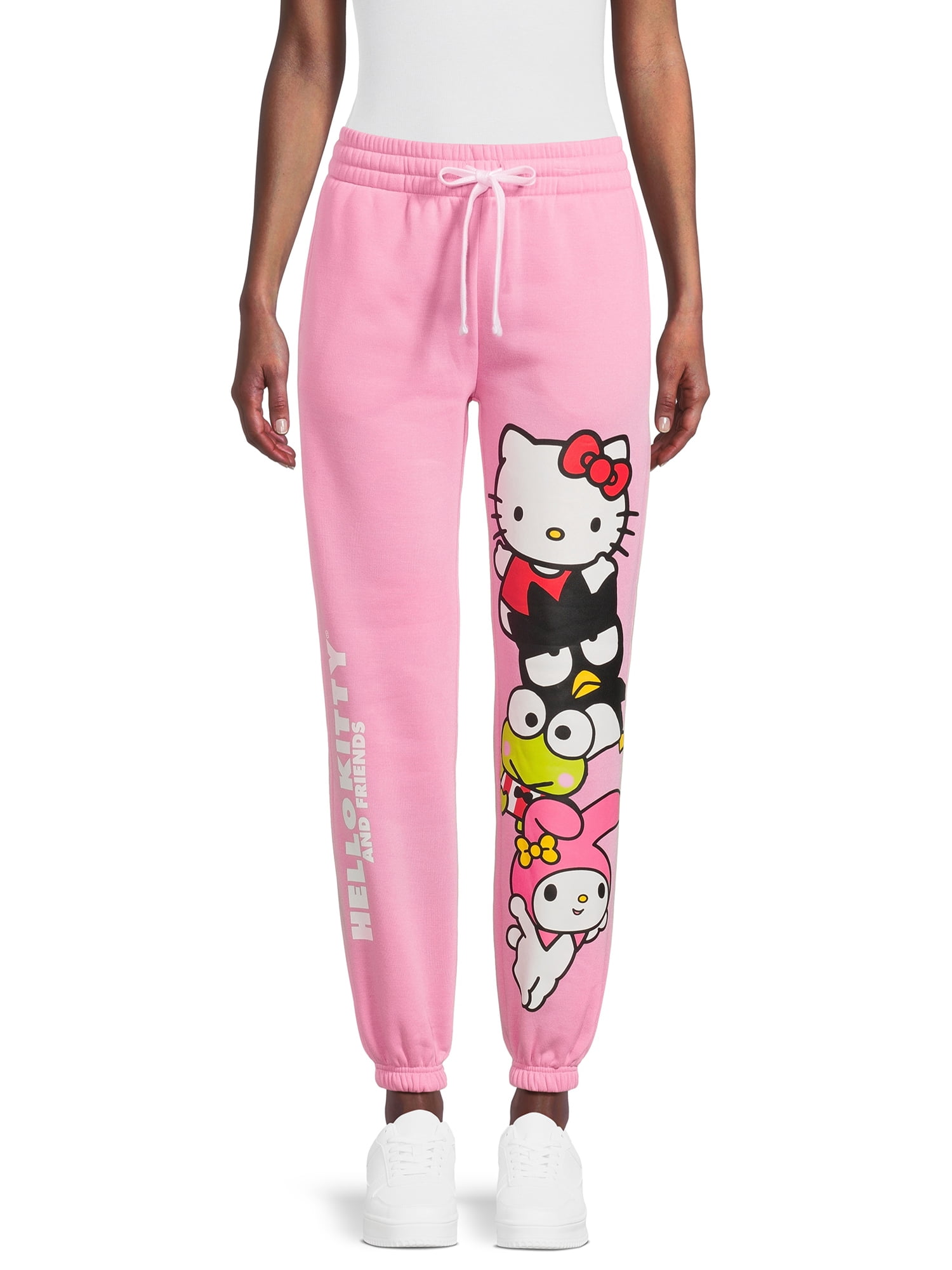 Hello Kitty and Friends Juniors' Fleece Jogger Pants, Sizes XS-XXXL 