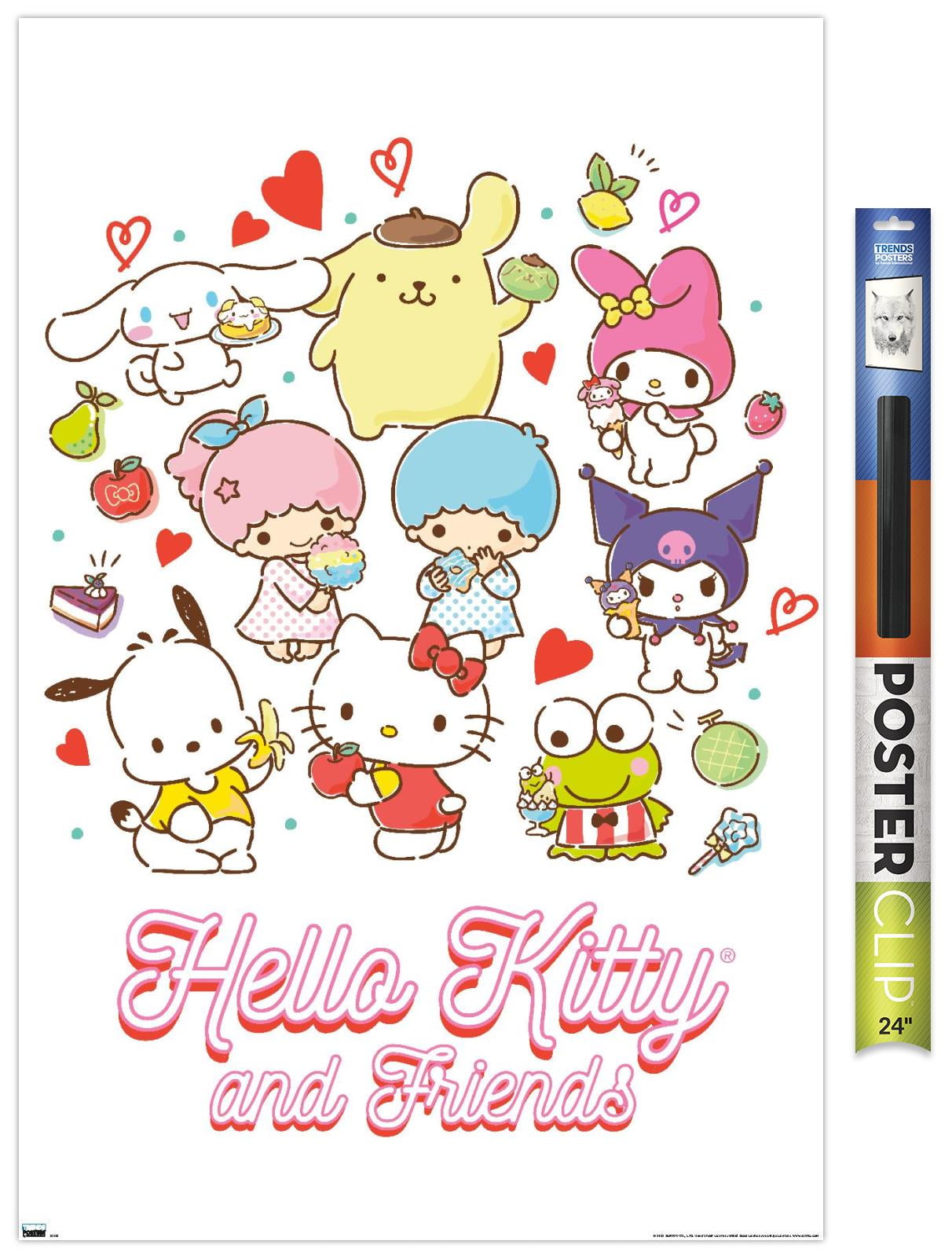 Hello Kitty and Friends - Kawaii Favorite Flavors Wall Poster, 22.375 x 34