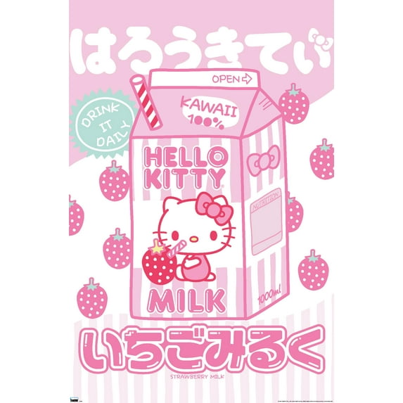 Hello Kitty: 20 Kawaii Tokyo - Milk Wall Poster, 22.375" x 34"