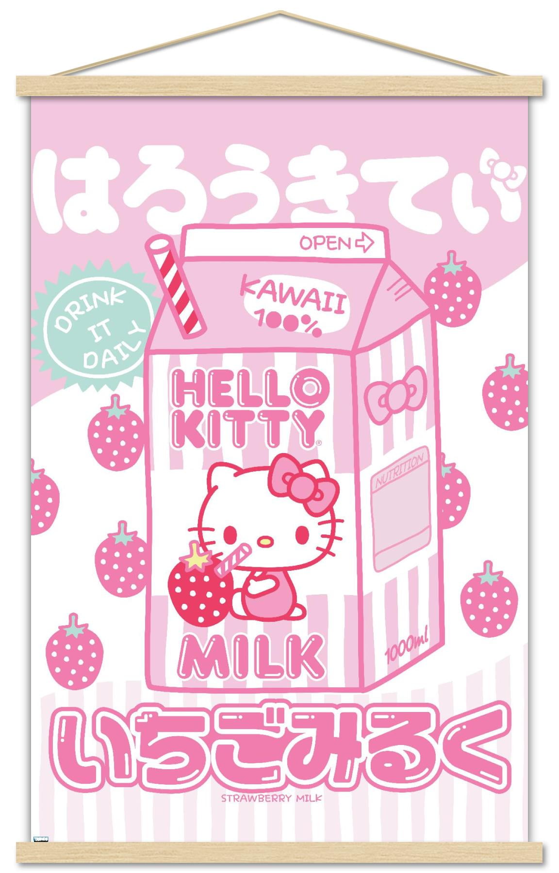 Hello Kitty and Friends - Kawaii Milk Wall Poster with Magnetic