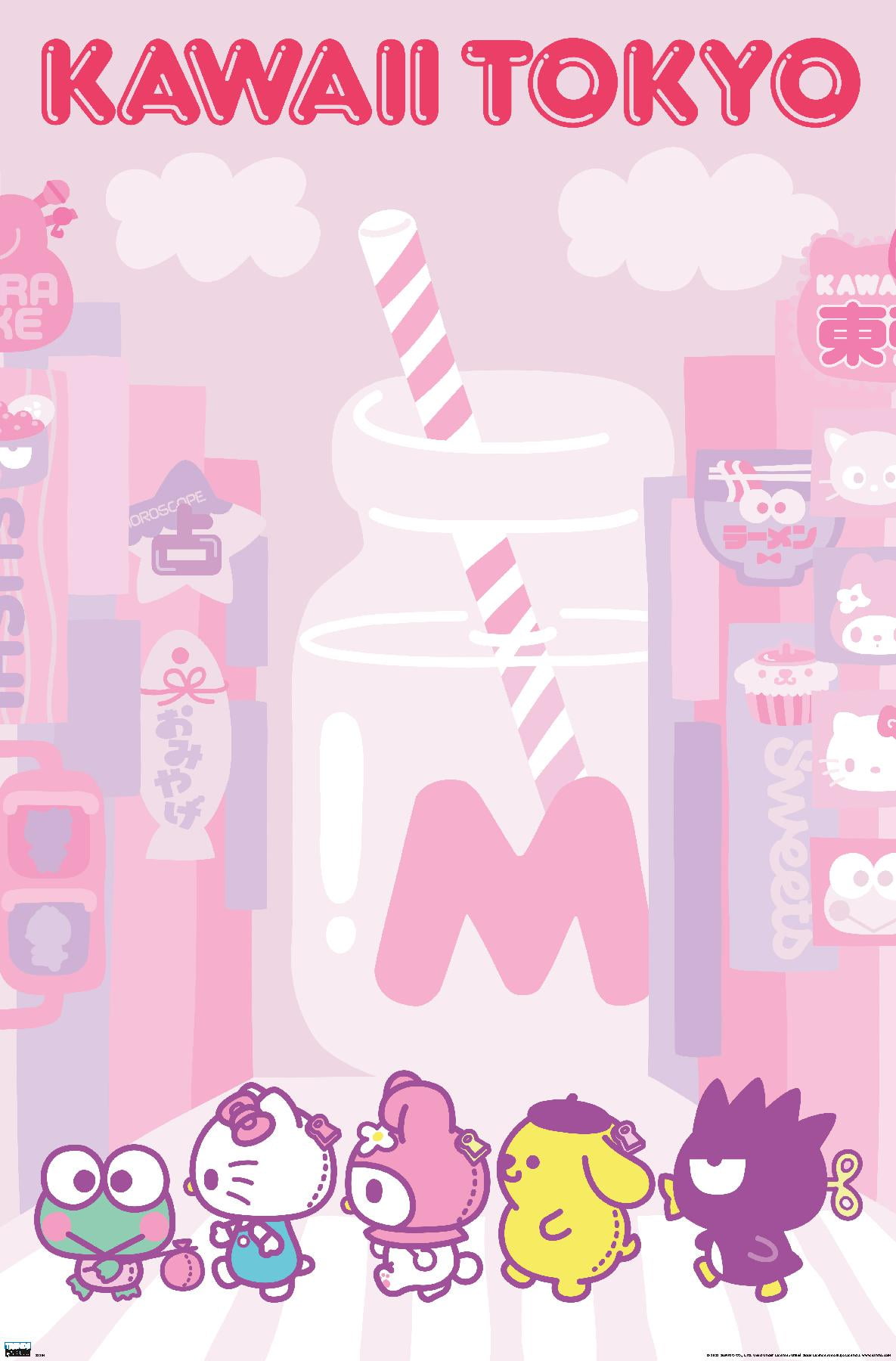 Hello Kitty and Friends - Kawaii Tokyo Wall Poster, 22.375 x 34