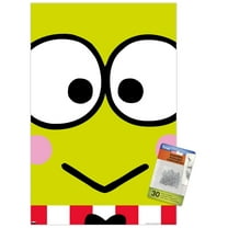 Hello Kitty and Friends - Keroppi Close-Up Wall Poster with Push Pins, 14.725" x 22.375"
