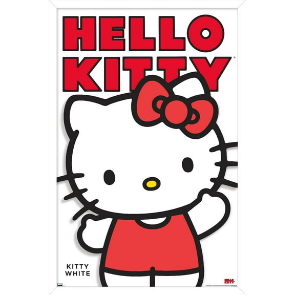 Hello Kitty and Friends- Kitty White Feature Series Wall Poster, 22.375" x 34" Framed