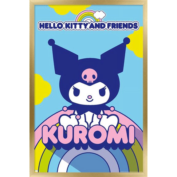 Hello Kitty and Friends - Kuromi Wall Poster, 14.725" x 22.375" Framed