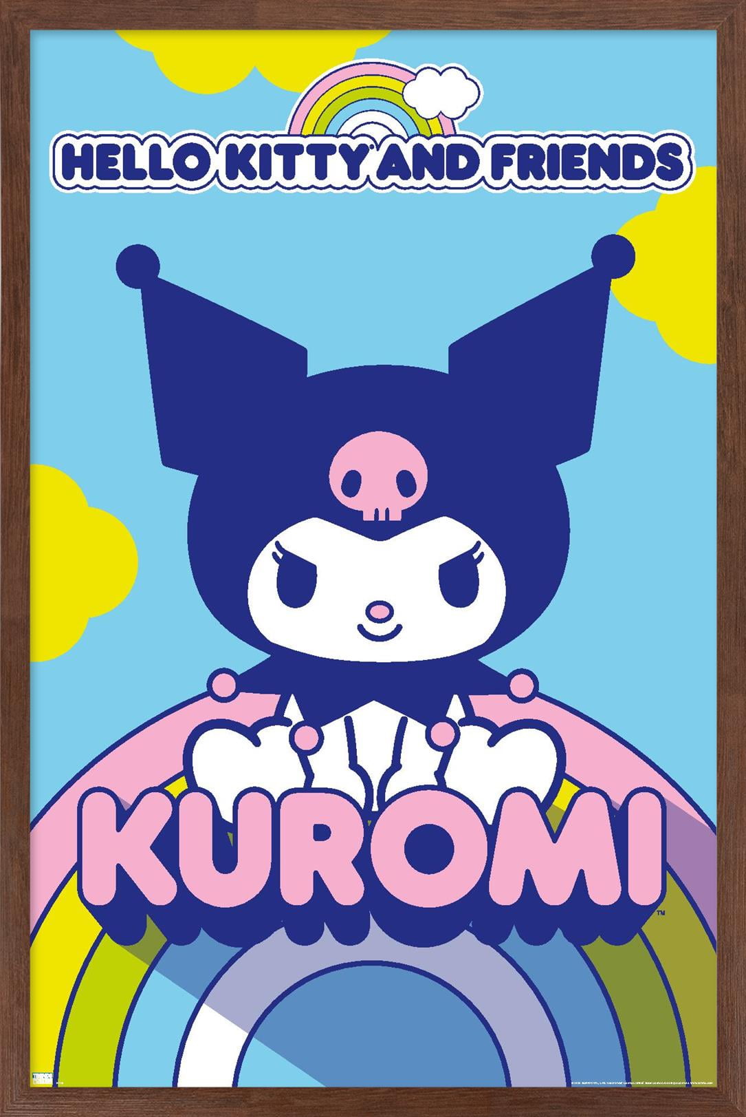 Backsideworks × ハローキティ/クロミ アートポスター2枚セット Hello Kitty and Friends - Kuromi Wall Poster, 14.725
