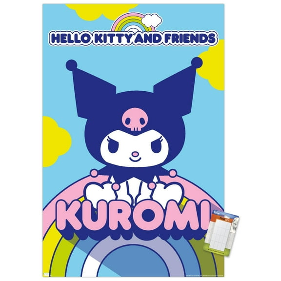 Hello Kitty and Friends: 22 Over The Rainbow - Kuromi Wall Poster, 22.375" x 34"