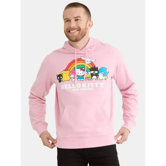 Hello Kitty and Friends Men's and Big Men's Graphic Hoodie Sweatshirt, Sizes XS-3XL