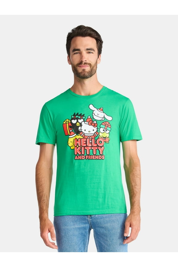 and Friends Men's and Big Men's Holiday Graphic Tee, Sizes S-3XL