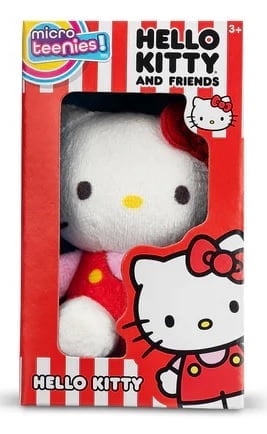 Hello Kitty and Friends Micro Teenies Plush – Hello Kitty (Red on