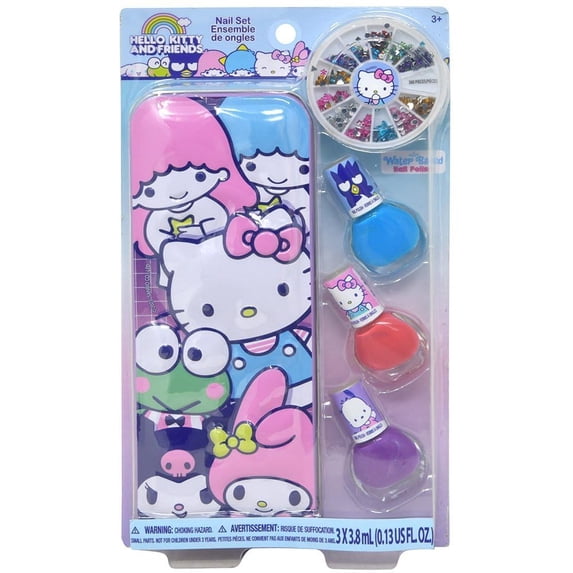 Hello Kitty and Friends Nail Set - 3 Nail Polishes and Nail Art Kit ALT2