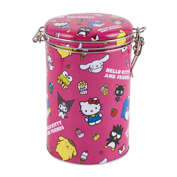 Hello Kitty and Friends Pink Round Lock Top Canister, 87392
