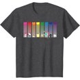 thumbnail image 1 of Hello Kitty and Friends Rainbow Hearts Youth T-Shirt Funny Cute Kitten Tee For Boys Girls Kids Toddler, Dark Heather Color, Size XS, 1 of 2
