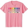 thumbnail image 1 of Hello Kitty and Friends Rainbow Hearts Youth T-Shirt Funny Cute Kitten Tee For Boys Girls Kids Toddler, Light Pink Color, Size S, 1 of 2