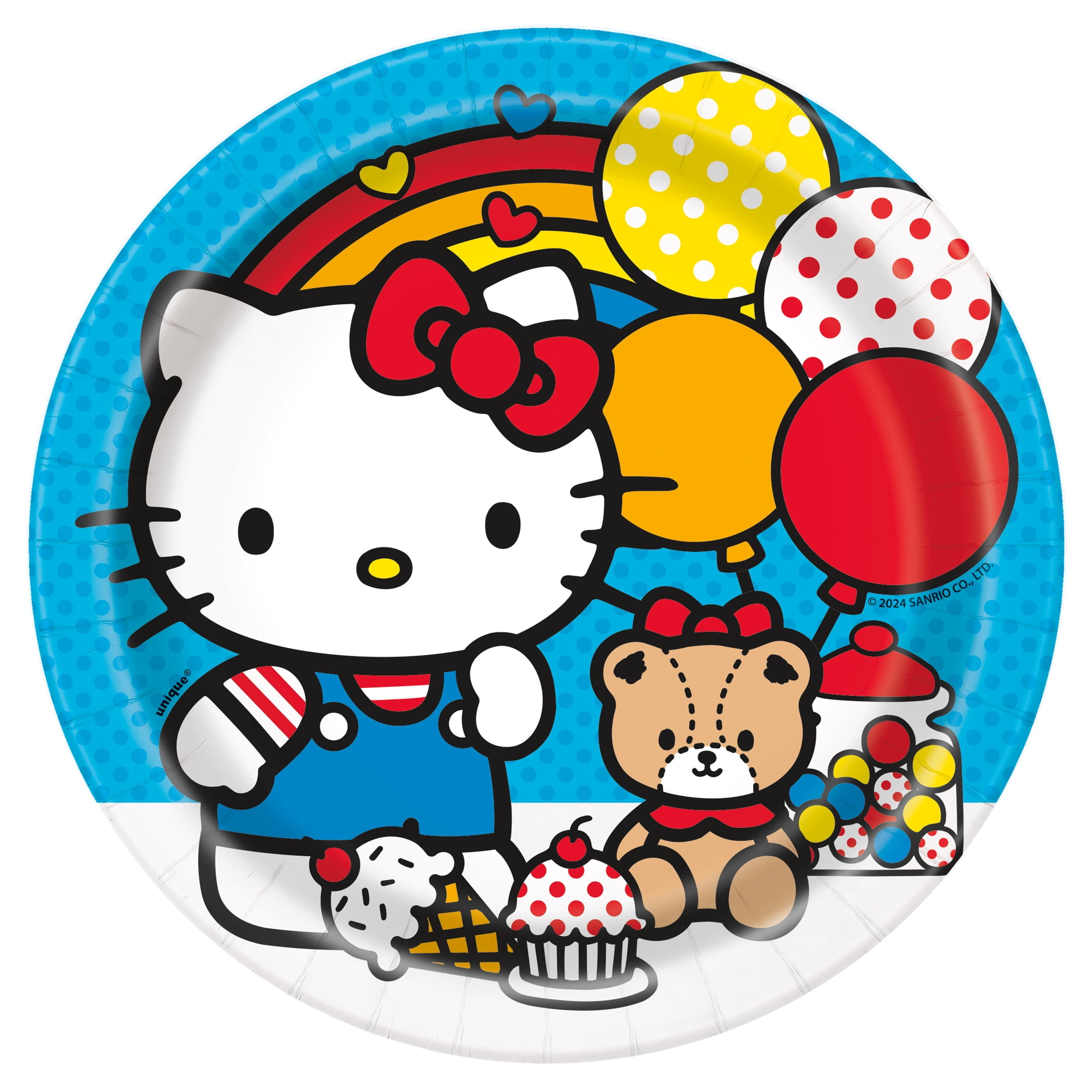 Hello Kitty and Friends Round 7 Dessert Plates, 8ct