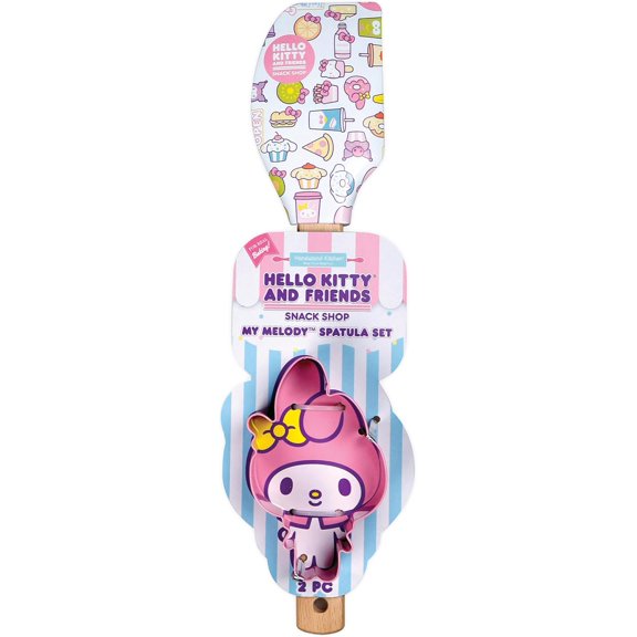 Hello Kitty and Friends Snack Shop Cookie Cutter and Wooden Handle Spatula Set - My Melody
