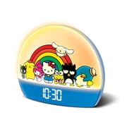 Hello Kitty and Friends Sunrise Alarm Clock - Multicolor Lights, USB Charging, LED Display, and Snooze Function