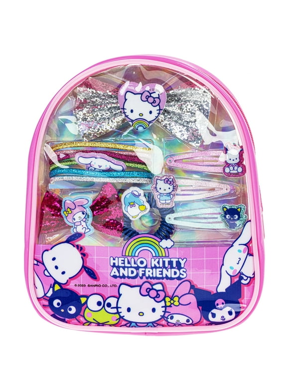 Hello Kitty and Friends - Townley Girl Backpack Hair Accessories Set for Girls, Ages 3+