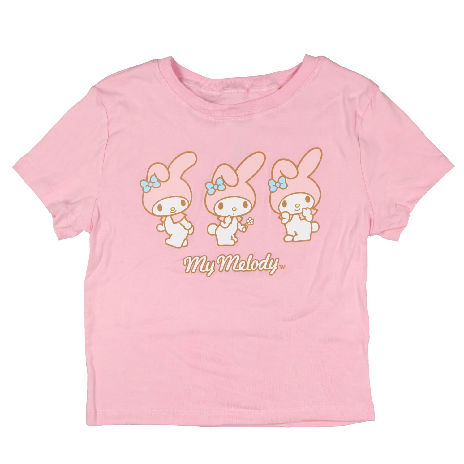 Hello Kitty Stay Grounded Cropped T-Shirt - Women's Junior's Fit, 100% Cotton, Boyfriend Style