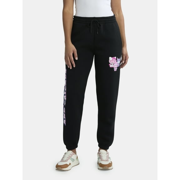 Hello Kitty and Friends Women’s Graphic Jogger Pants, Sizes XXS-XXL