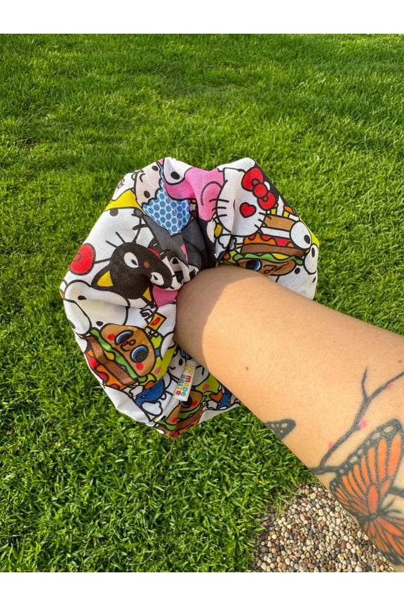 Hello Kitty and Friends Womens Scrunchie Hair Tie Ponytail