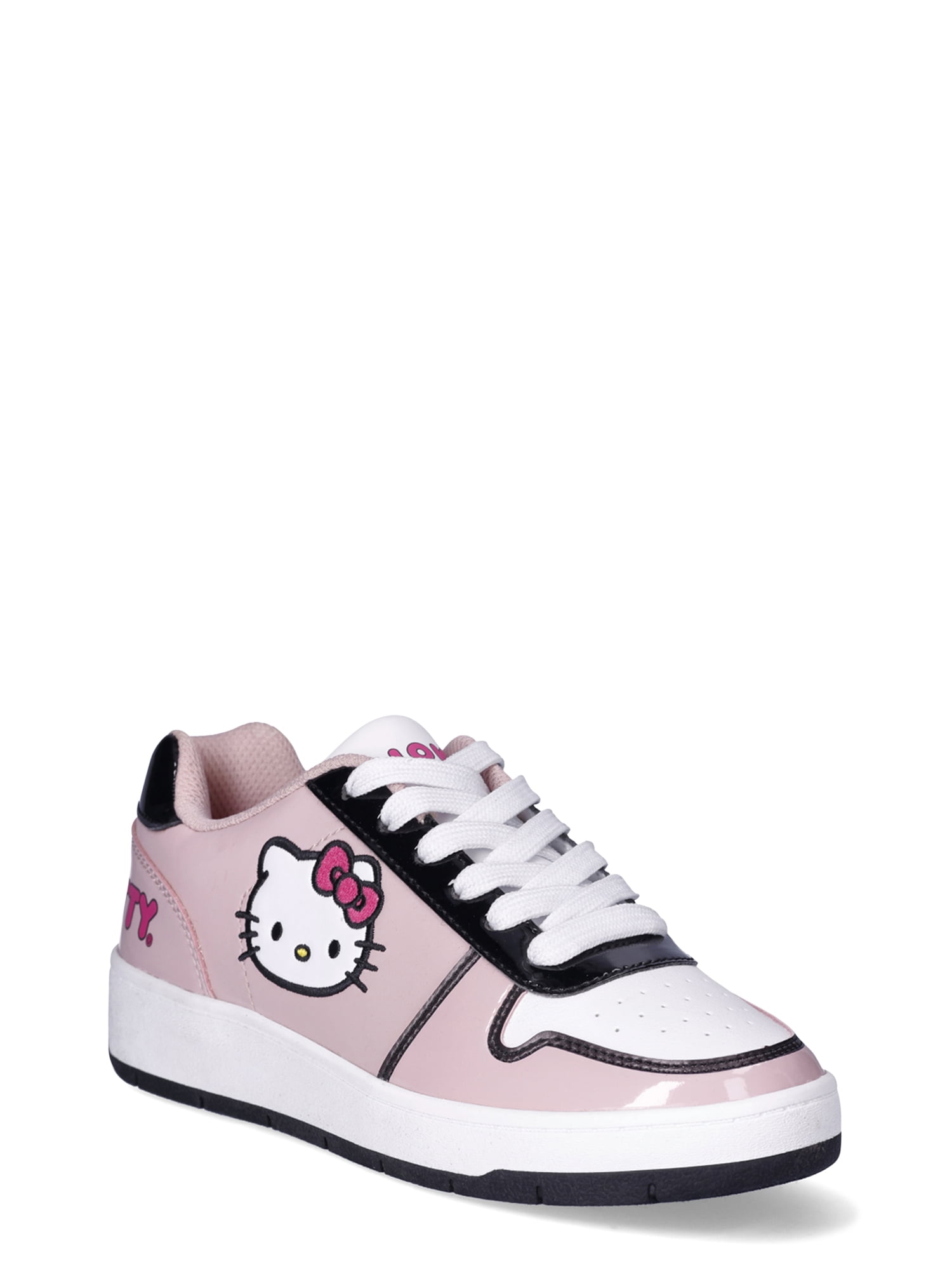 Hello Kitty by Sanrio Women's Pink Casual Court Sneakers, Sizes 6-11,  Regular Width 