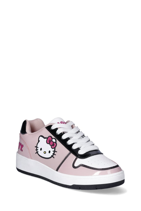 & Friends By Sanrio Women's Black Casual Court Sneakers