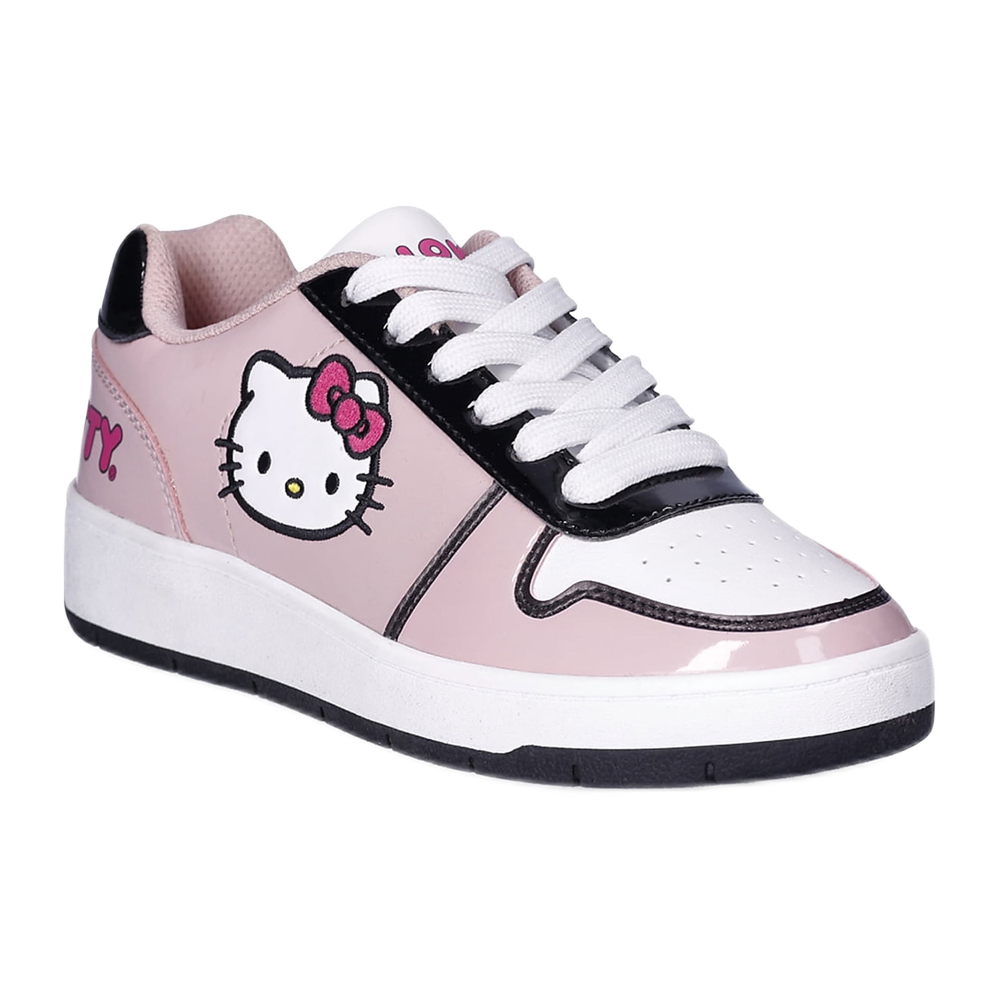 & Friends By Sanrio Women's Black Casual Court Sneakers