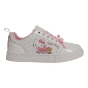 Hello Kitty  Womens White Casual Court Sneakers