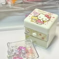 thumbnail image 1 of Hello Kitty cartoon cute drawer mini storage box Kawaii Yugui dog Melotti double plastic jewelry finishing box Christmas gift, 1 of 17
