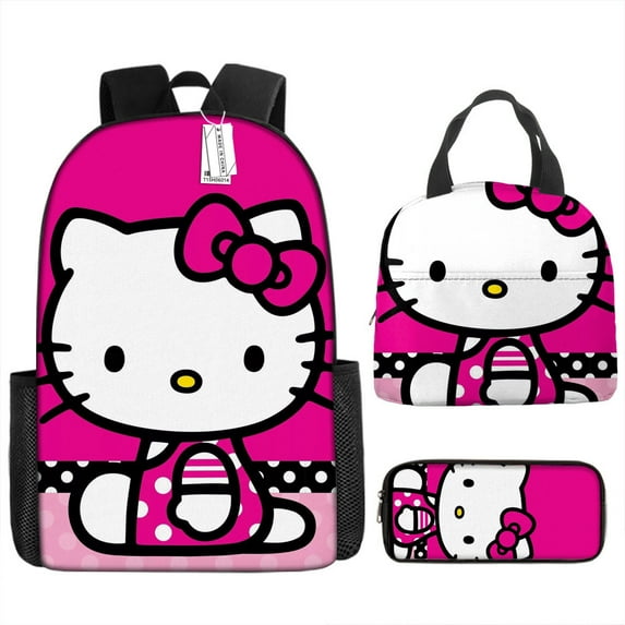 Hello Kitty cute backpack - lightweight casual travel backpack, three in one, suitable for daily commuting