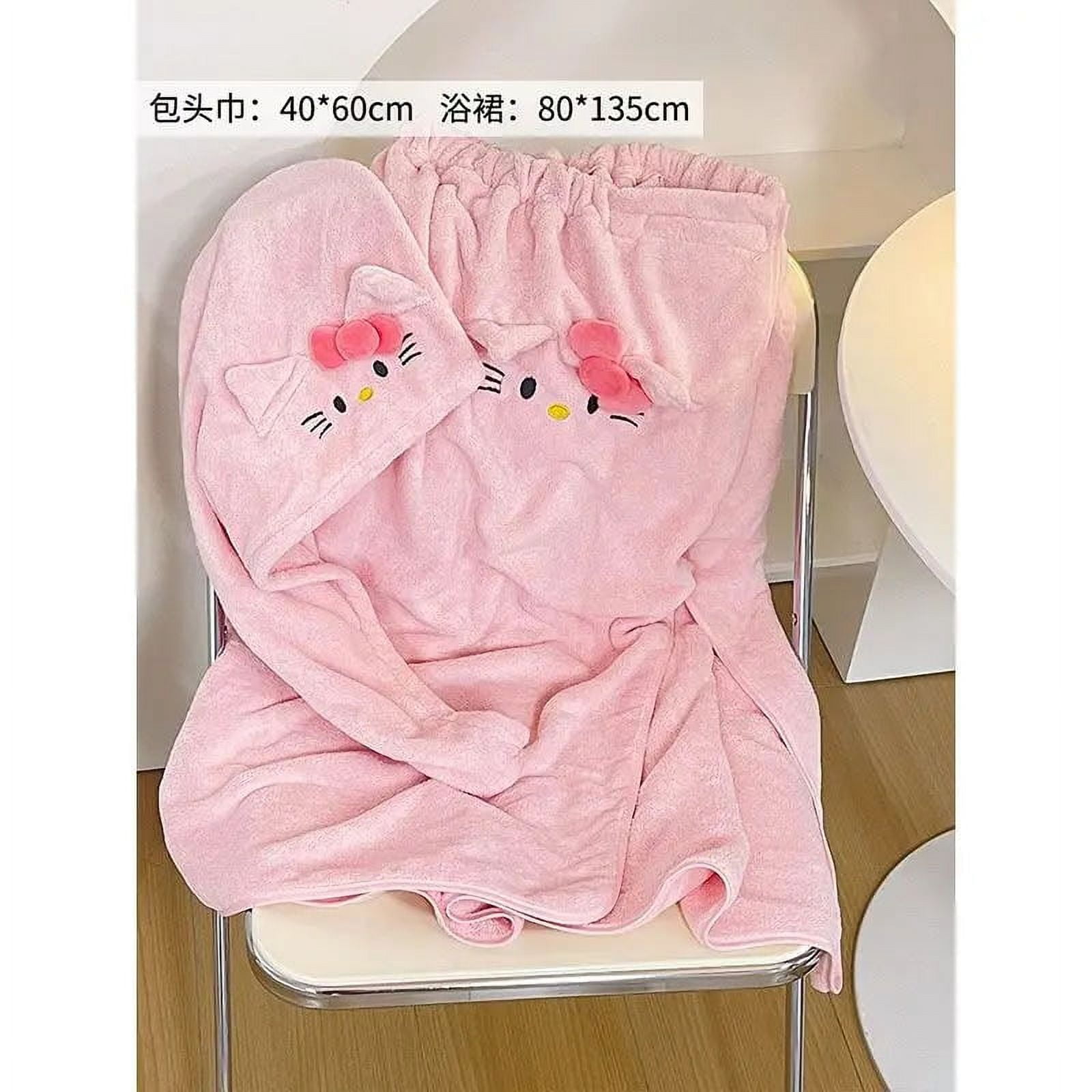 Hello Kitty cute bath towel absorbs water dries quickly does not shed