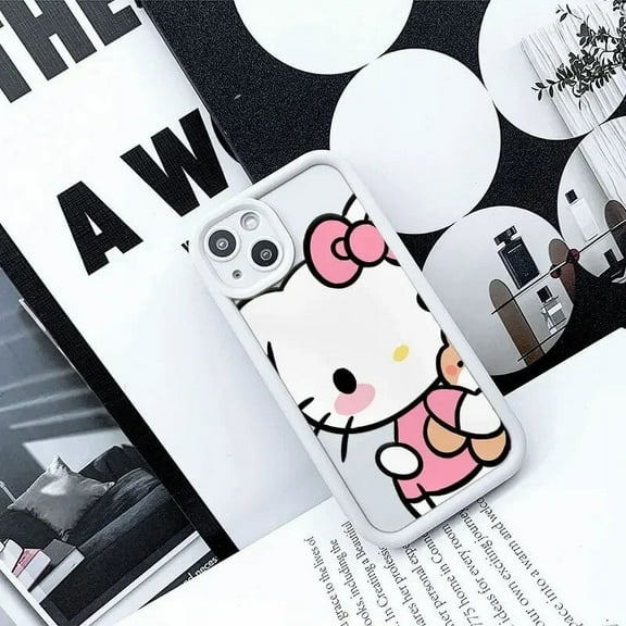 Hello Kitty doll Sanrio Anime Phone Case For iPhone 15 14 13 12 11 Pro Max Xr Xs 7 8 14 Plus Case Cute cartoon Shockproof Cover