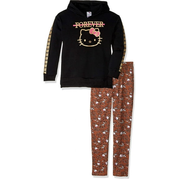 Hello Kitty girls Girls 2 Piece Sweatshirt and Pant Legging Set