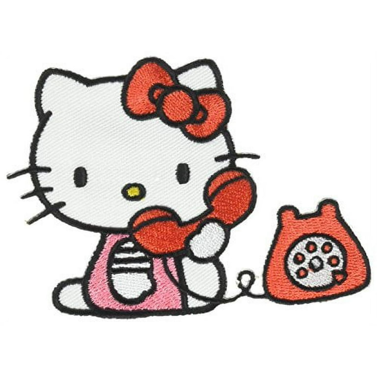  SANRIO RED HELLO KITTY with Camera Taking Picture- Iron on  Patches/Sew On/Applique/Embroidered : Arts, Crafts & Sewing