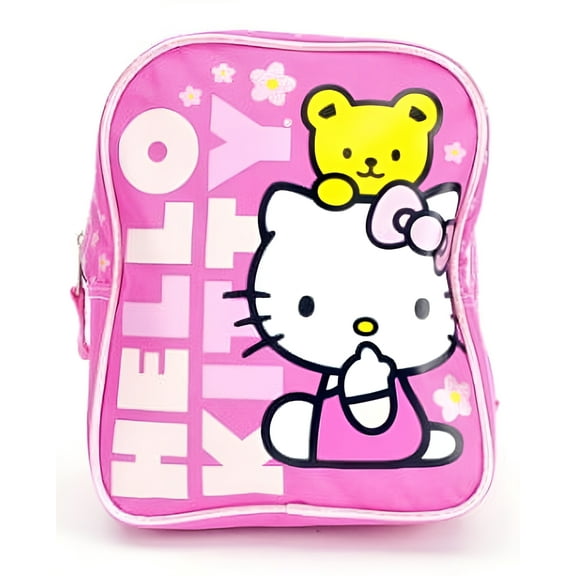 Hello Kitty with Bear 10 inch Backpack Small
