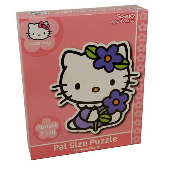 Hello Kitty with Flower Pal Size Puzzle ~ Almost 3 Feet Tall