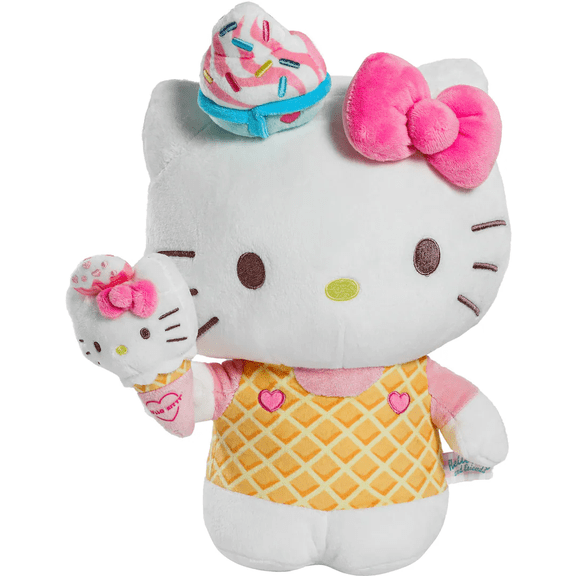 Hello Kitty with Ice Cream Cone Medium Plush